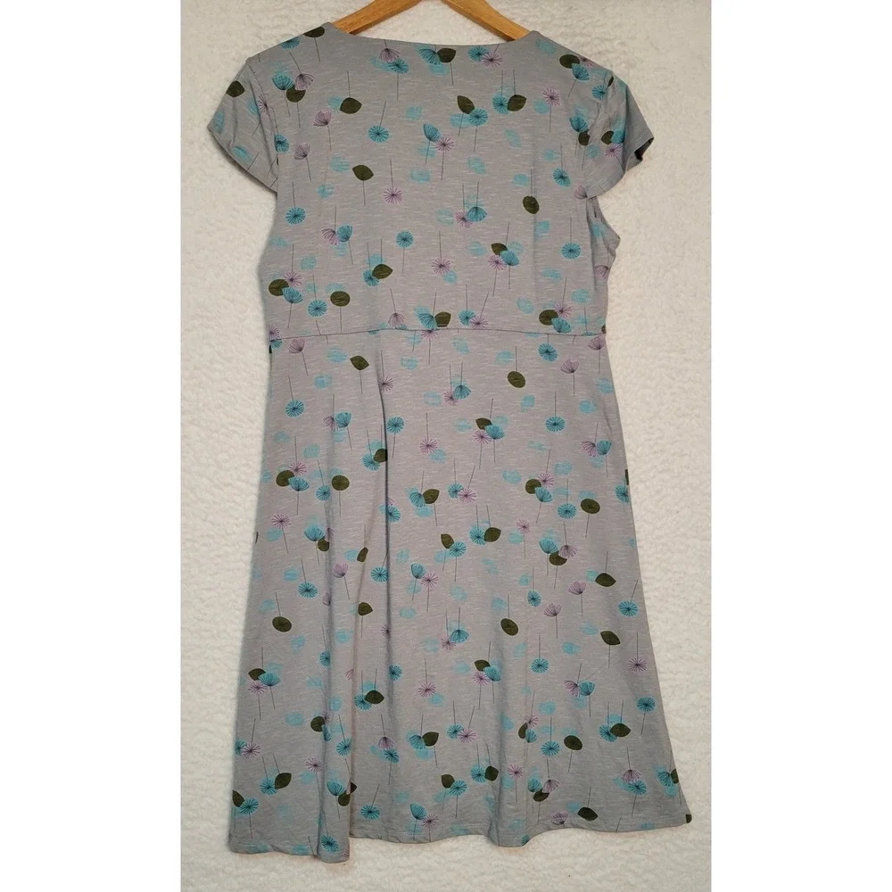 Horny Toad Rosemarie Dress Size Large Womens Floral NEW Cap Sleeve Pullover 1364 - Picture 2 of 7